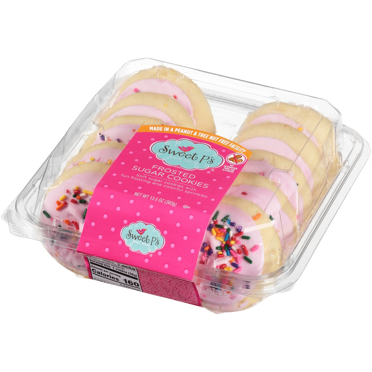 slide 2 of 9, Sweet P's Bake Shop Frosted Pink Sugar Cookies, 13.5 oz