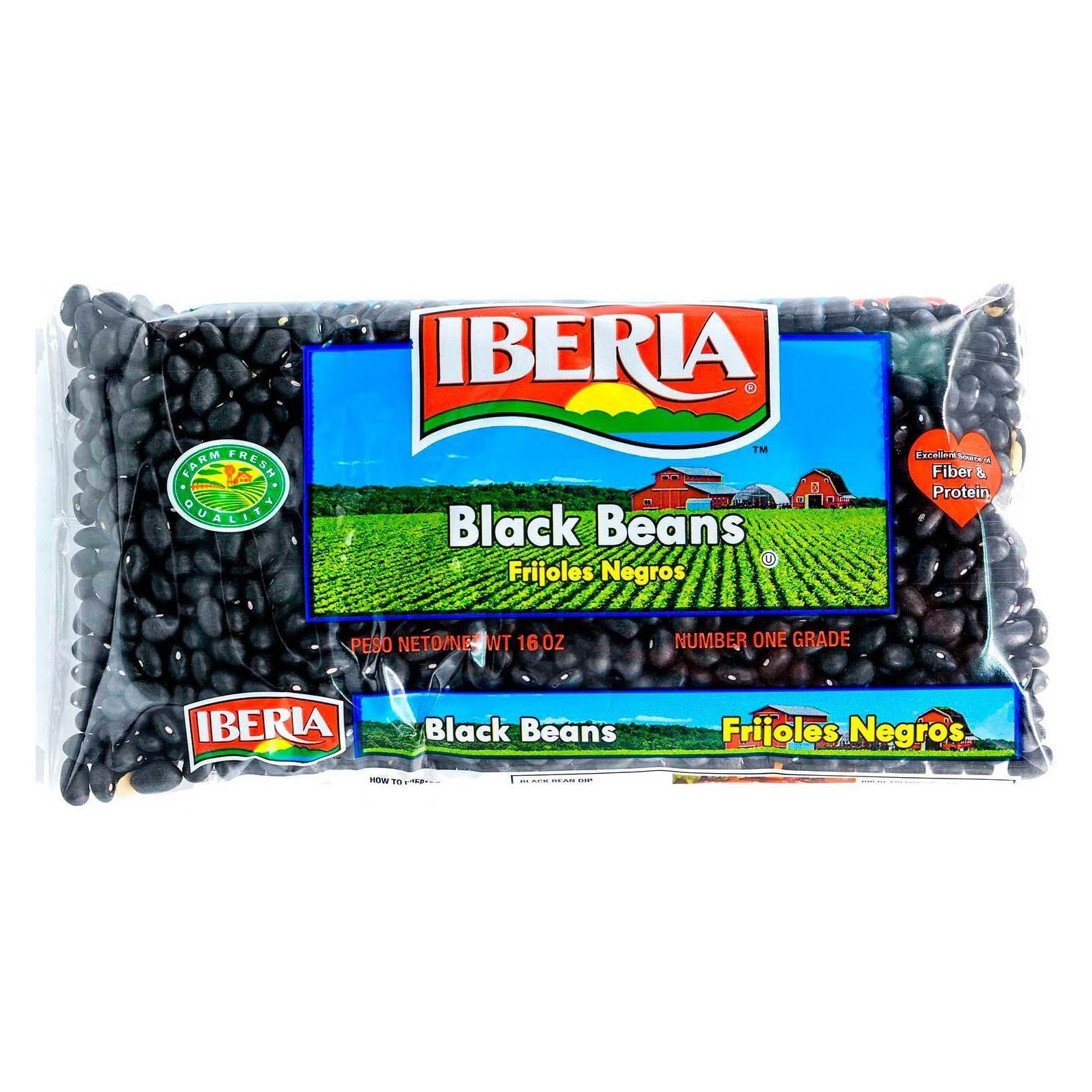 slide 1 of 9, Iberia Black Beans 16 oz, 16 oz