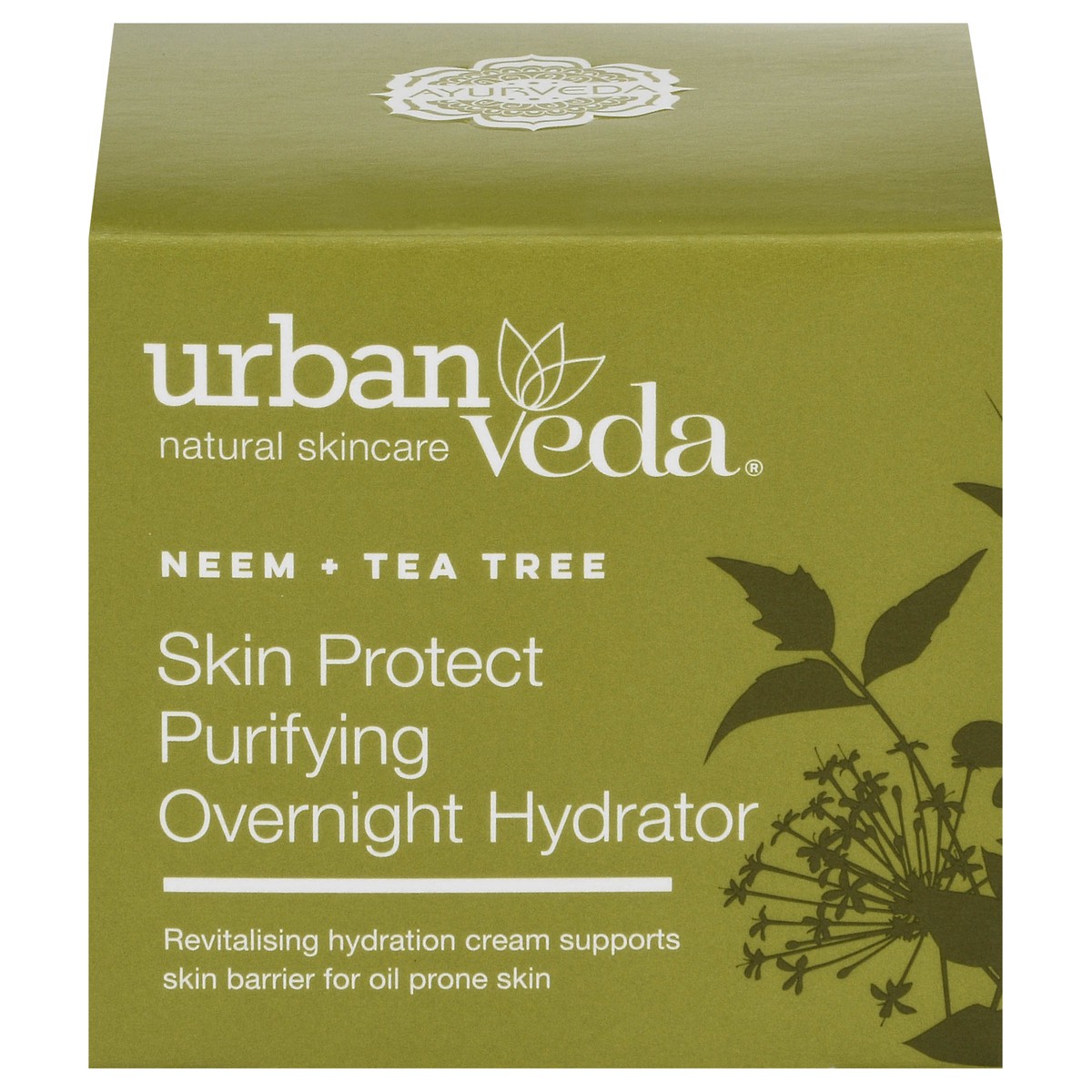 slide 1 of 12, Urban Veda Purifying Skin Protect Neem + Tea Tree Overnight Hydrator 1.7 fl oz, 1.7 fl oz