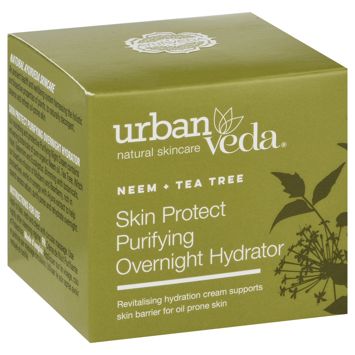 slide 6 of 12, Urban Veda Purifying Skin Protect Neem + Tea Tree Overnight Hydrator 1.7 fl oz, 1.7 fl oz