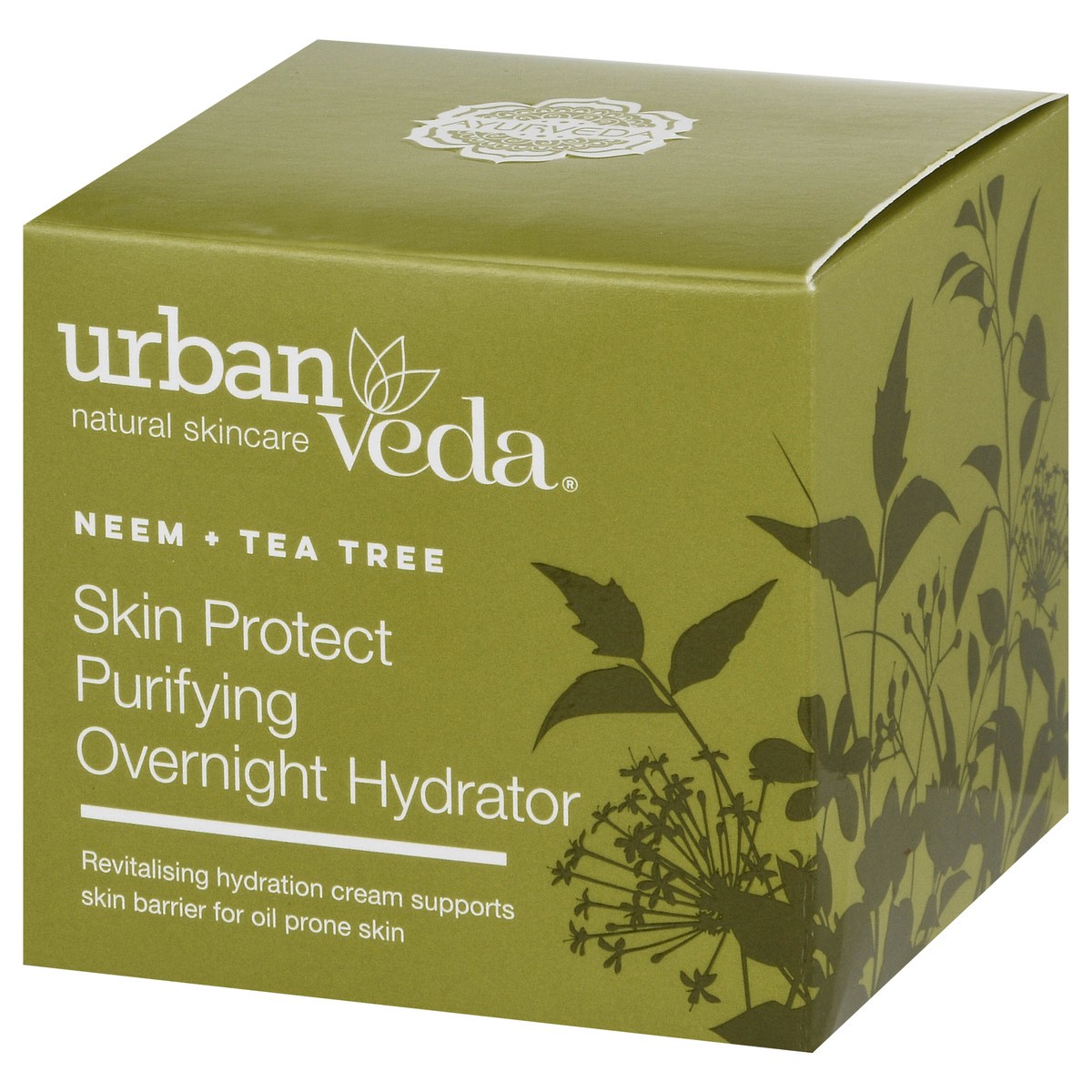 slide 10 of 12, Urban Veda Purifying Skin Protect Neem + Tea Tree Overnight Hydrator 1.7 fl oz, 1.7 fl oz