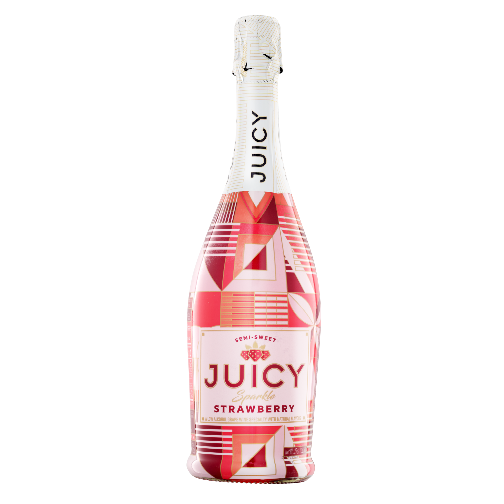 slide 1 of 7, Juicy Sparkle Strawberry Sparkling White Wine 750 ml, 750 ml