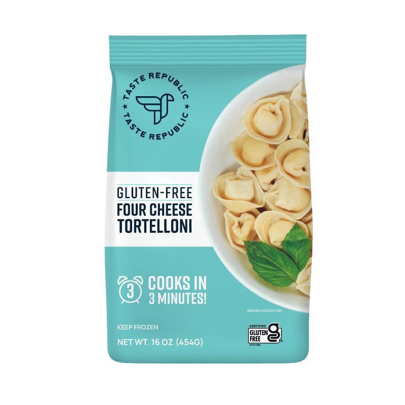 slide 1 of 5, Taste Republic Gluten Free Frozen 4-Cheese Tortellini Bag - 16oz, 16 oz