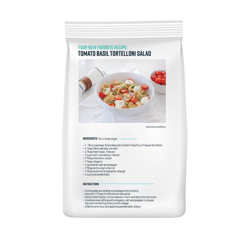 slide 5 of 5, Taste Republic Gluten Free Frozen 4-Cheese Tortellini Bag - 16oz, 16 oz