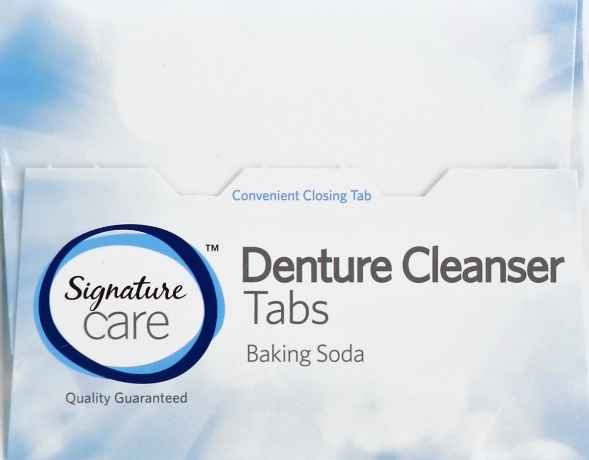 slide 5 of 5, Signature Denture Cleanser 90 ea, 90 ct