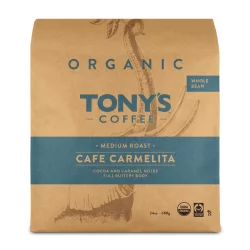 Tony's Coffee Organic Cafe Carmelita Whole Bean Coffee - 24 oz