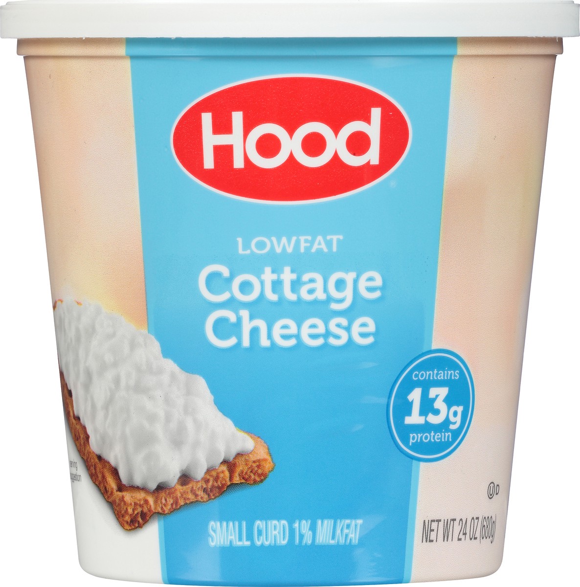 slide 2 of 8, Hood Regular Low Fat Cottage Cheese 1% Milk Fat - 24 OZ, 24 oz