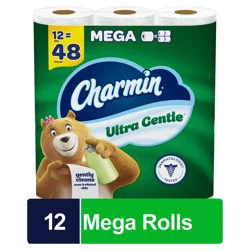 Charmin 2-Ply Mega Ultra Gentle Bathroom Tissue Mega 12 ea