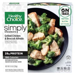 Healthy Choice Simply Steamers Grilled Chicken & Broccoli Alfredo, Frozen Meal, 9.15 oz. Bowl