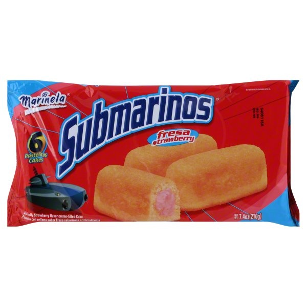 slide 1 of 1, Submarinos Marinela Submarinos Fresa Multipack, 1 ct