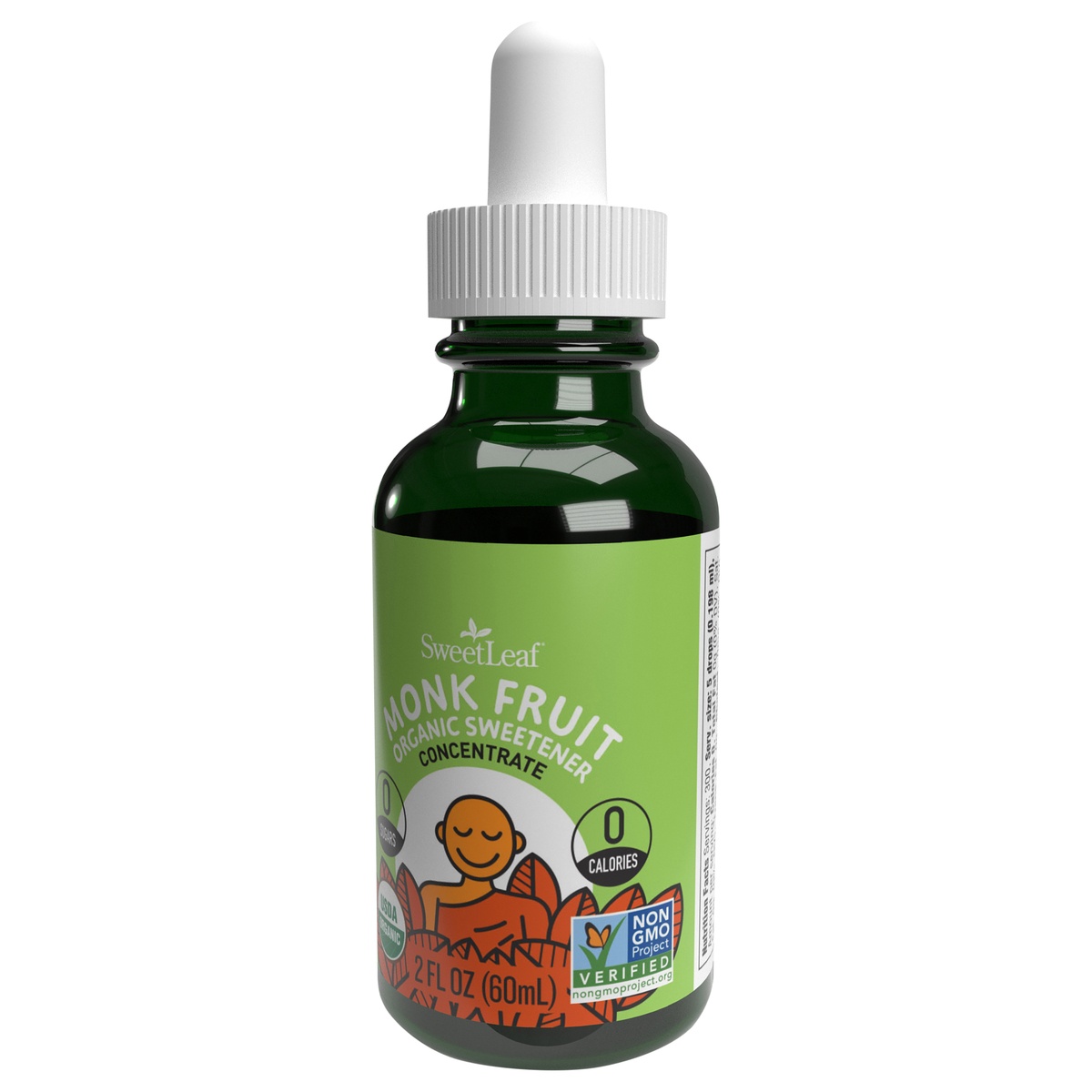 slide 3 of 8, SweetLeaf Liquid Unsweetened Monk Fruit Sweetener, 2 oz