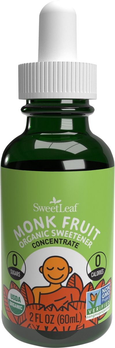 slide 7 of 8, SweetLeaf Liquid Unsweetened Monk Fruit Sweetener, 2 oz