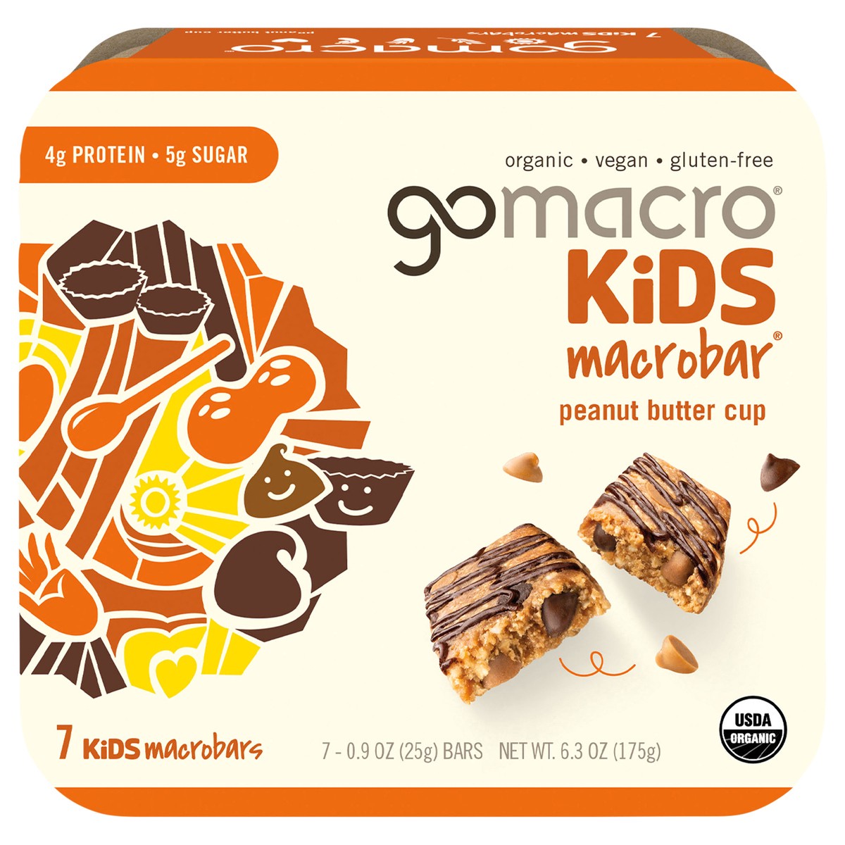 slide 1 of 7, GoMacro Peanut Butter Cup Kids MacroBar 7ct Multipack, 7 ct