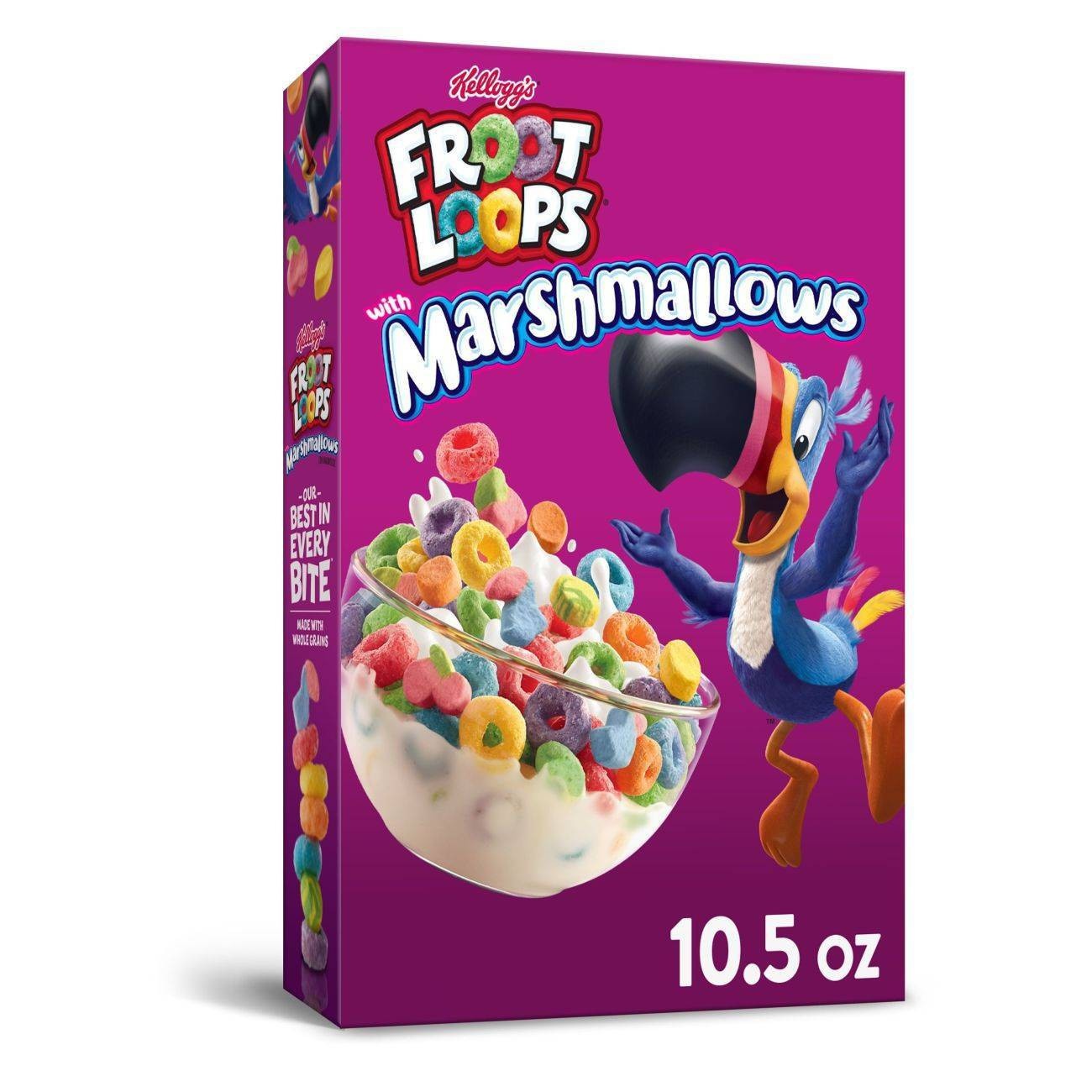 Fruit Loops with Fruity Shaped Marshmallows Breakfast Cereal - Kellogg ...