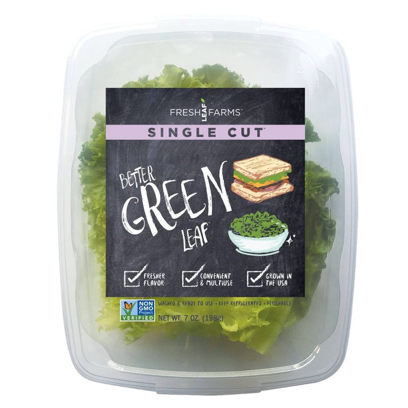 slide 1 of 4, Washed & Trimmed Green Leaf Lettuce - 7oz, 7 oz