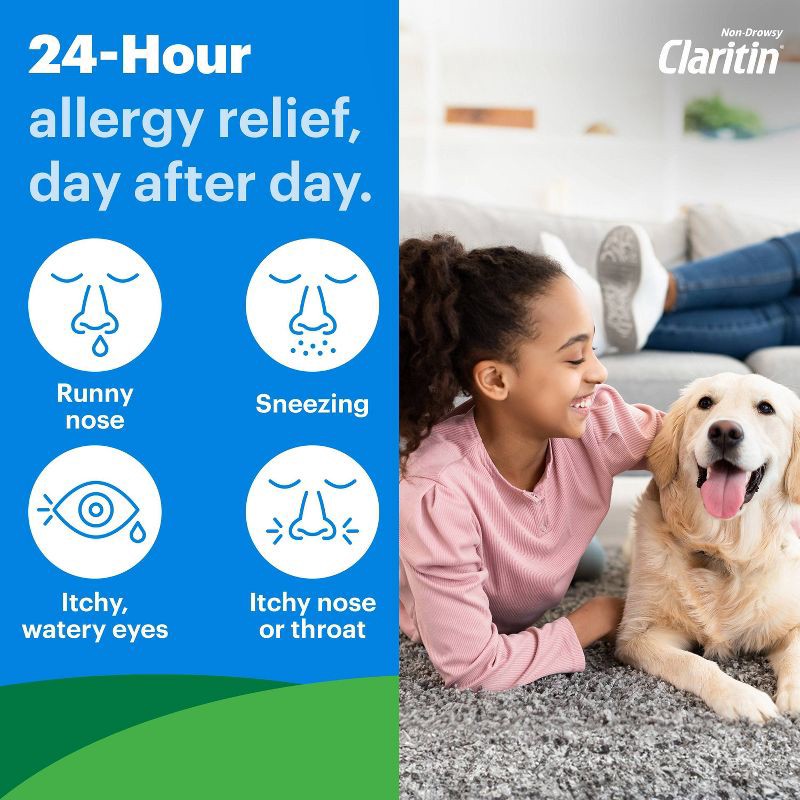 slide 6 of 9, Children's Claritin Loratadine Allergy Relief 24 Hour Non-Drowsy RediTab Dissolving Tablets - 30ct, 30 ct