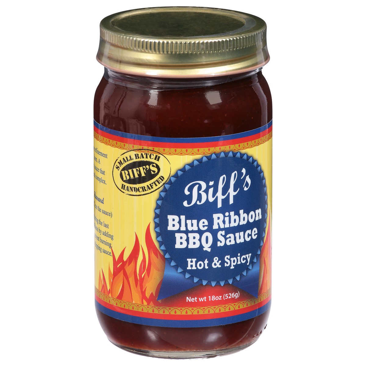 slide 12 of 13, Biff's Blue Ribbon Hot & Spicy BBQ Sauce - 18 oz, 18 oz