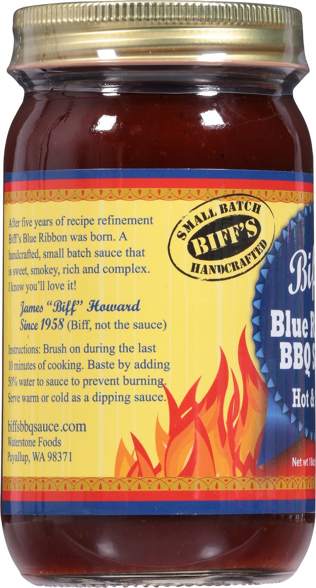 slide 11 of 13, Biff's Blue Ribbon Hot & Spicy BBQ Sauce - 18 oz, 18 oz