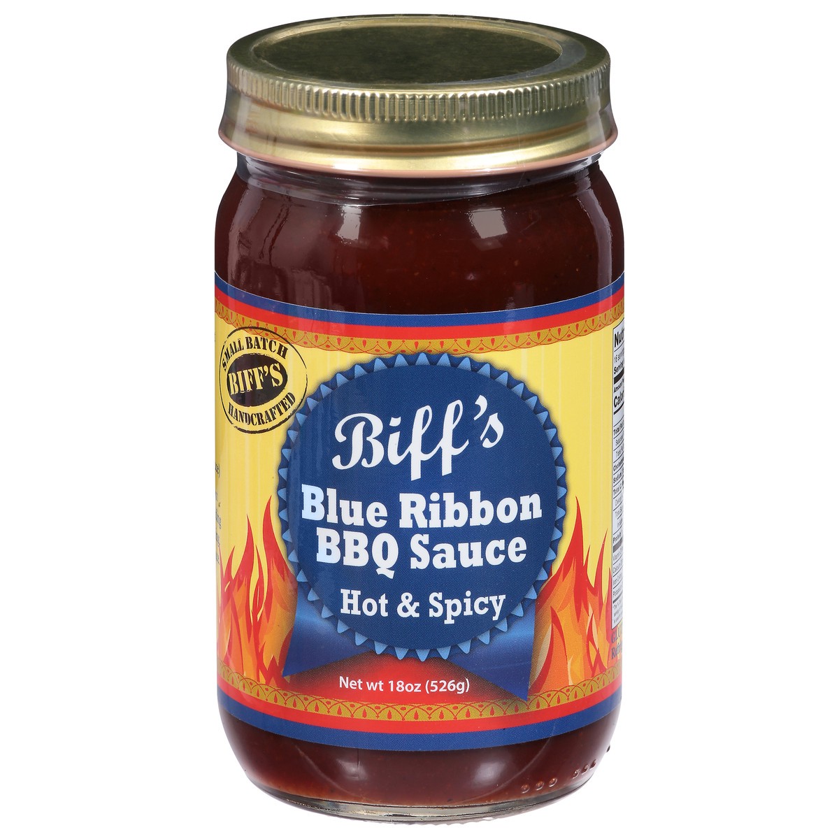 slide 5 of 13, Biff's Blue Ribbon Hot & Spicy BBQ Sauce - 18 oz, 18 oz