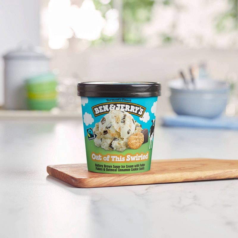 slide 2 of 7, Ben & Jerry's Oat Of This Swirled Brown Sugar Ice Cream - 16 fl oz, 16 fl oz