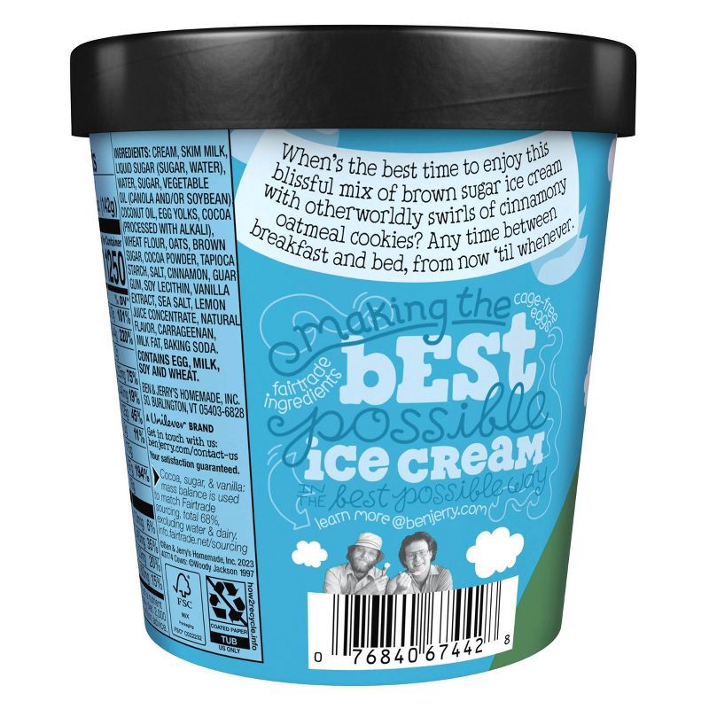 slide 3 of 7, Ben & Jerry's Oat Of This Swirled Brown Sugar Ice Cream - 16 fl oz, 16 fl oz