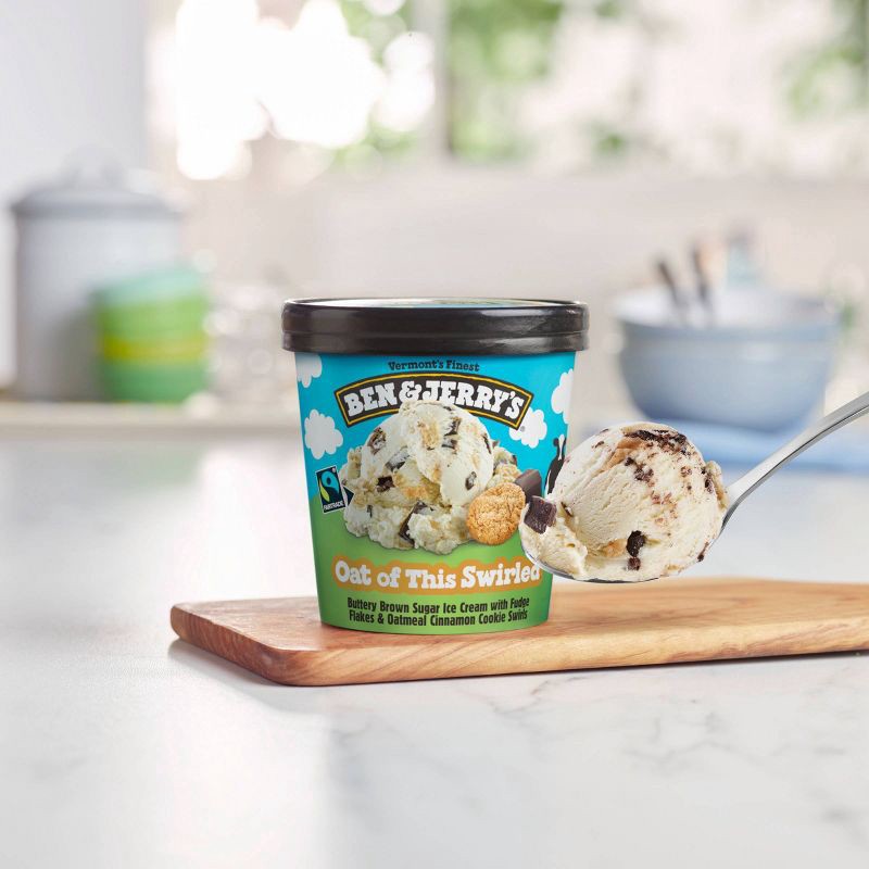 slide 5 of 7, Ben & Jerry's Oat Of This Swirled Brown Sugar Ice Cream - 16 fl oz, 16 fl oz