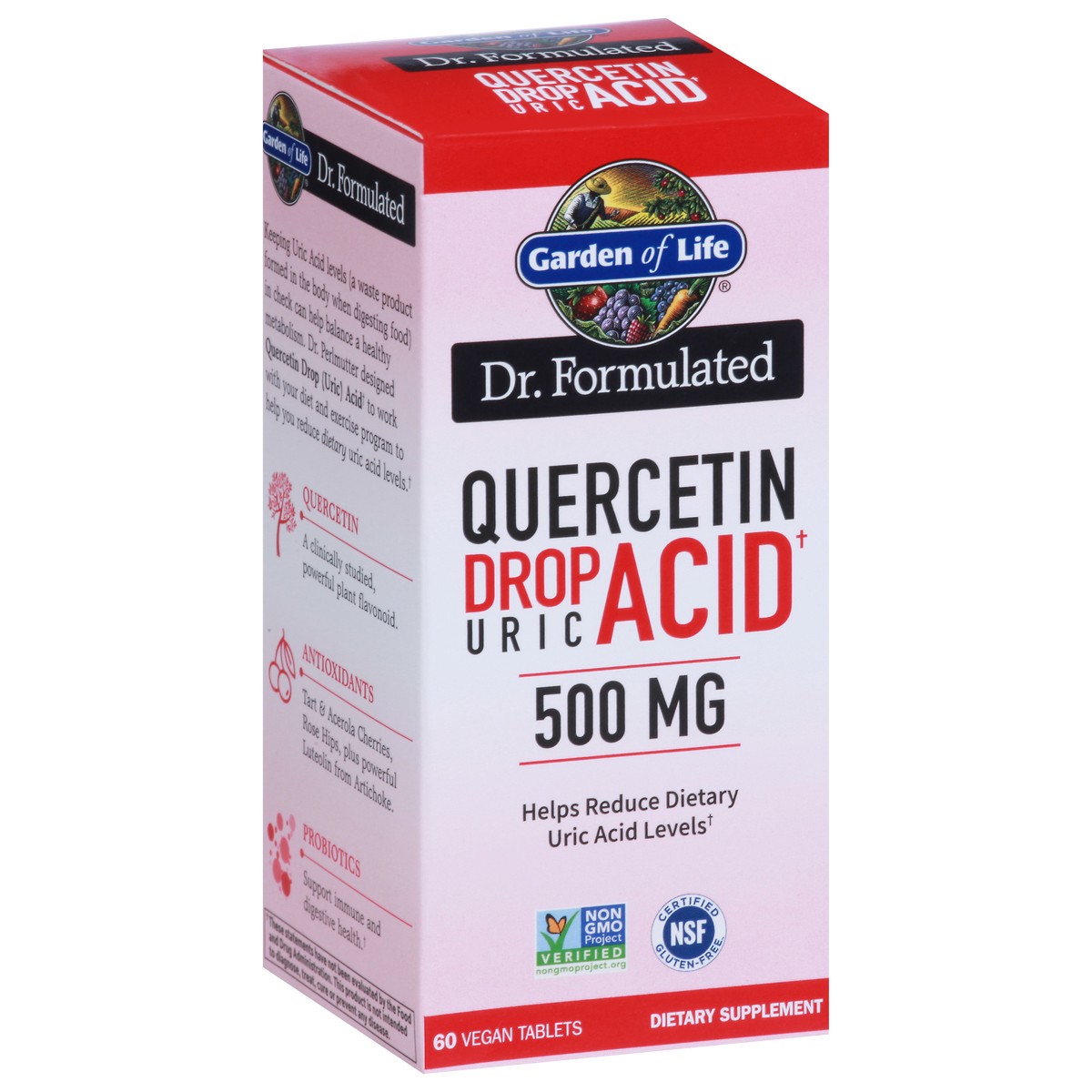 slide 3 of 9, Garden of Life Dr.Form Drop Uric Acid Defense Quercetin, 1 ct