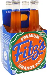 Fitz's Fitzs Orange Pop Soda - 4 ct; 12 oz