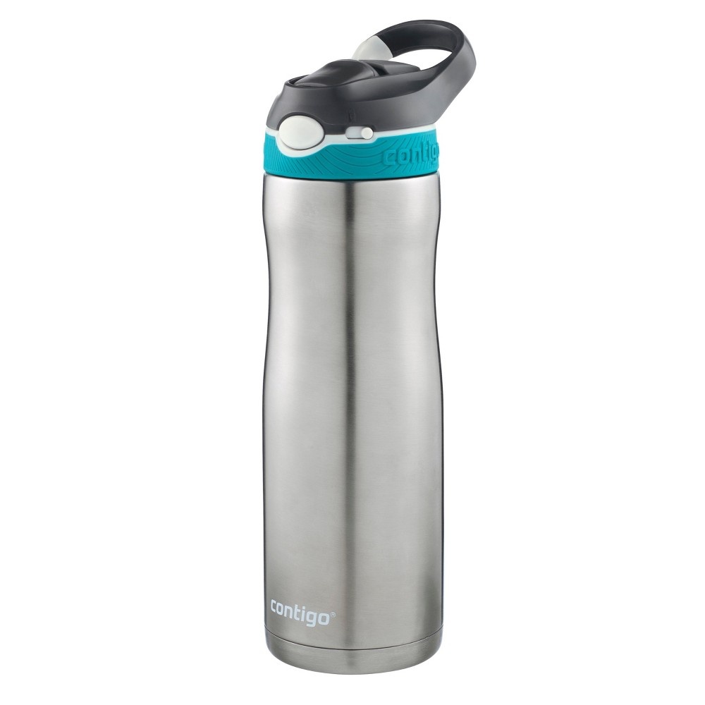 slide 2 of 6, Contigo Autospout Straw Ashland Stainless Steel Chill Hydration Bottle - Scuba, 20 oz