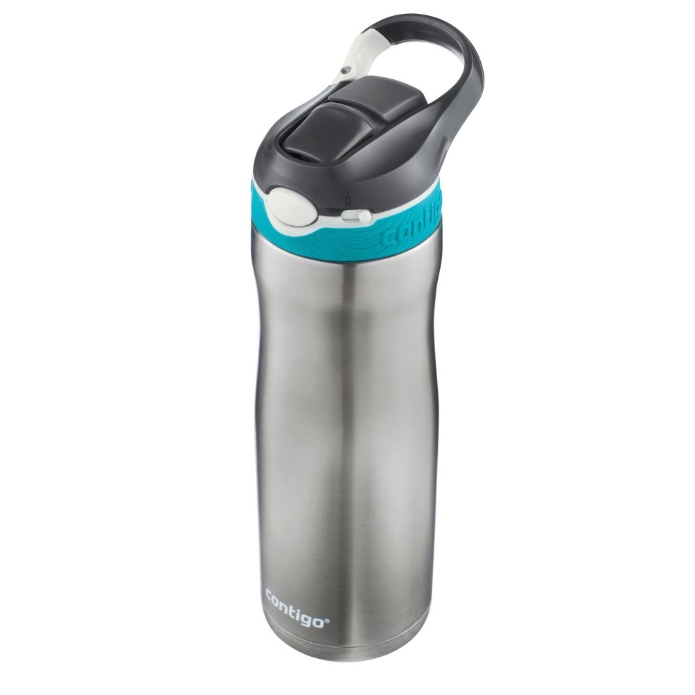 slide 4 of 6, Contigo Autospout Straw Ashland Stainless Steel Chill Hydration Bottle - Scuba, 20 oz