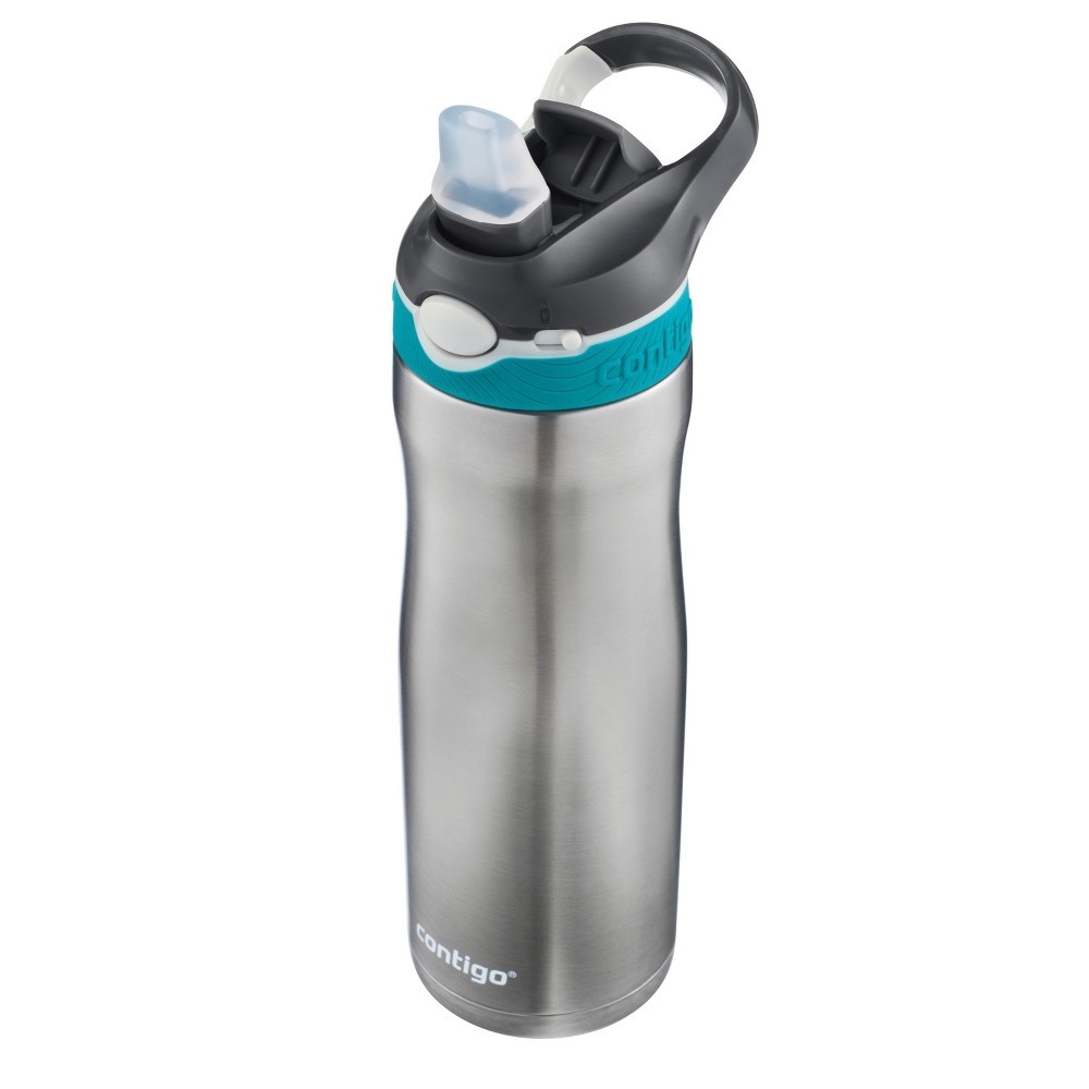 slide 5 of 6, Contigo Autospout Straw Ashland Stainless Steel Chill Hydration Bottle - Scuba, 20 oz