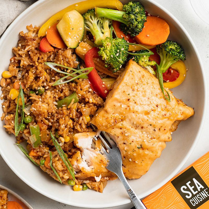 slide 3 of 5, Sea Cuisine Teriyaki Sesame Salmon - Frozen - 9oz, 9 oz