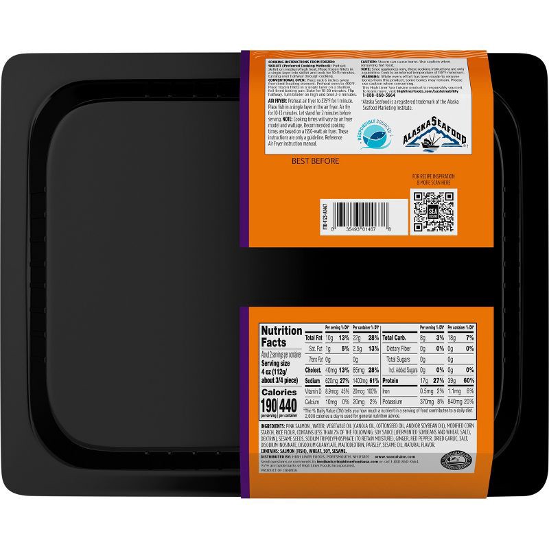 slide 2 of 5, Sea Cuisine Teriyaki Sesame Salmon - Frozen - 9oz, 9 oz