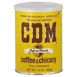 CDM Coffee Coffee & Chicory, Full Strength, Regular Grind - 13 oz
