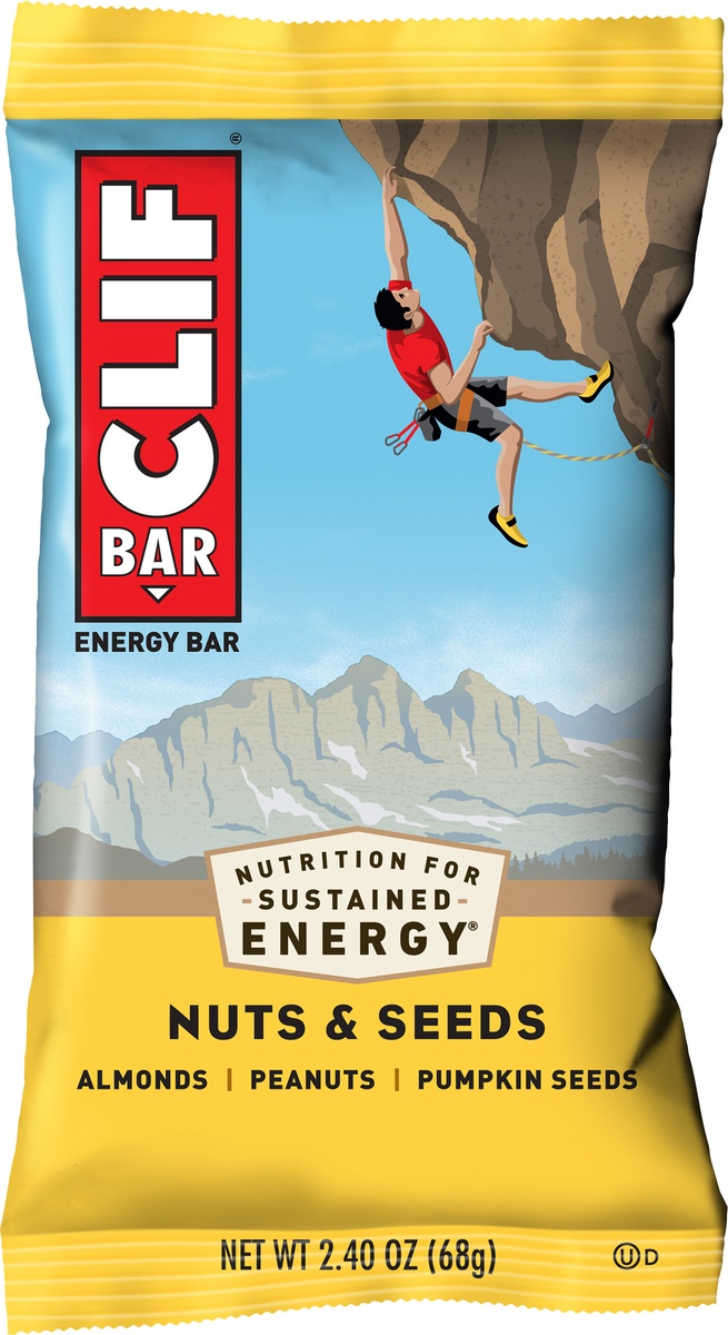 slide 8 of 9, CLIF Bar Nuts & Seeds Energy Bar, 2.4 oz