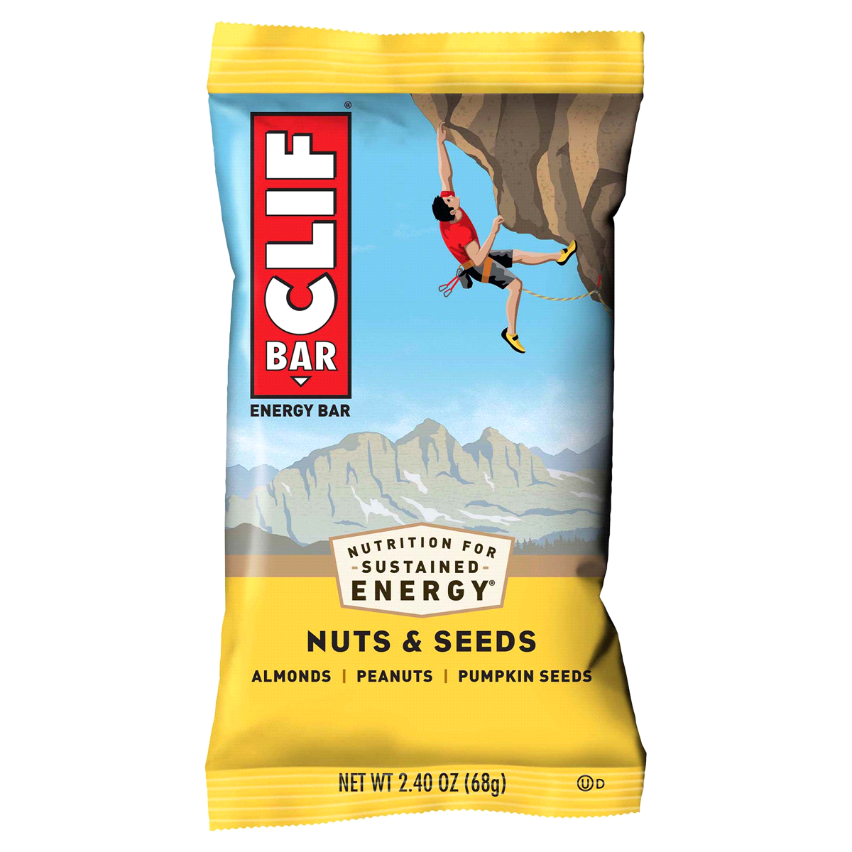 slide 1 of 9, CLIF Bar Nuts & Seeds Energy Bar, 2.4 oz