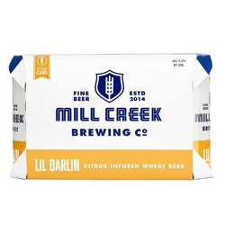 Mill Creek Brewing Co Mill Creek Lil Darlin Citrus-Infused Wheat Beer - 6pk/12 fl oz Cans