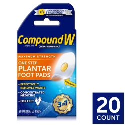 Compound W One Step Pads For Feet Wart Remover