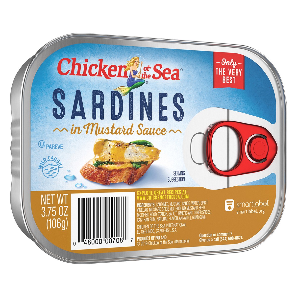 slide 3 of 6, Chicken of the Sea Sardines in Mustard Sauce 3.75 oz, 3.75 oz