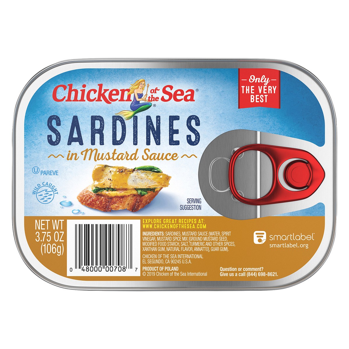 slide 1 of 6, Chicken of the Sea Sardines in Mustard Sauce 3.75 oz, 3.75 oz