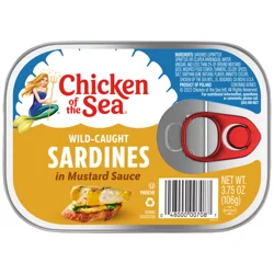 Chicken of the Sea Wild Caught Sardines in Mustard Sauce 3.75 oz.
