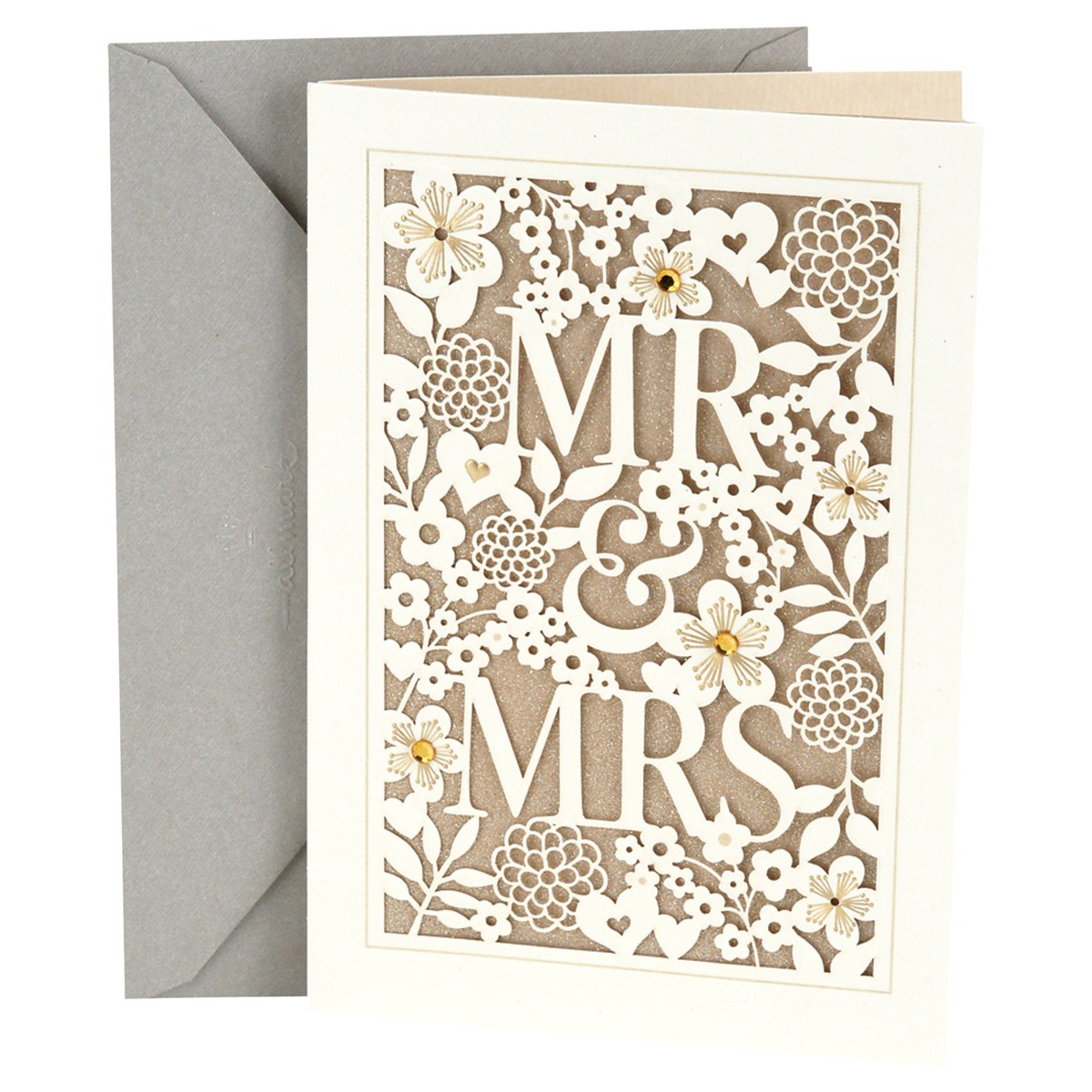 slide 5 of 5, Hallmark Wedding Card (Mr. & Mrs.), 1 ct