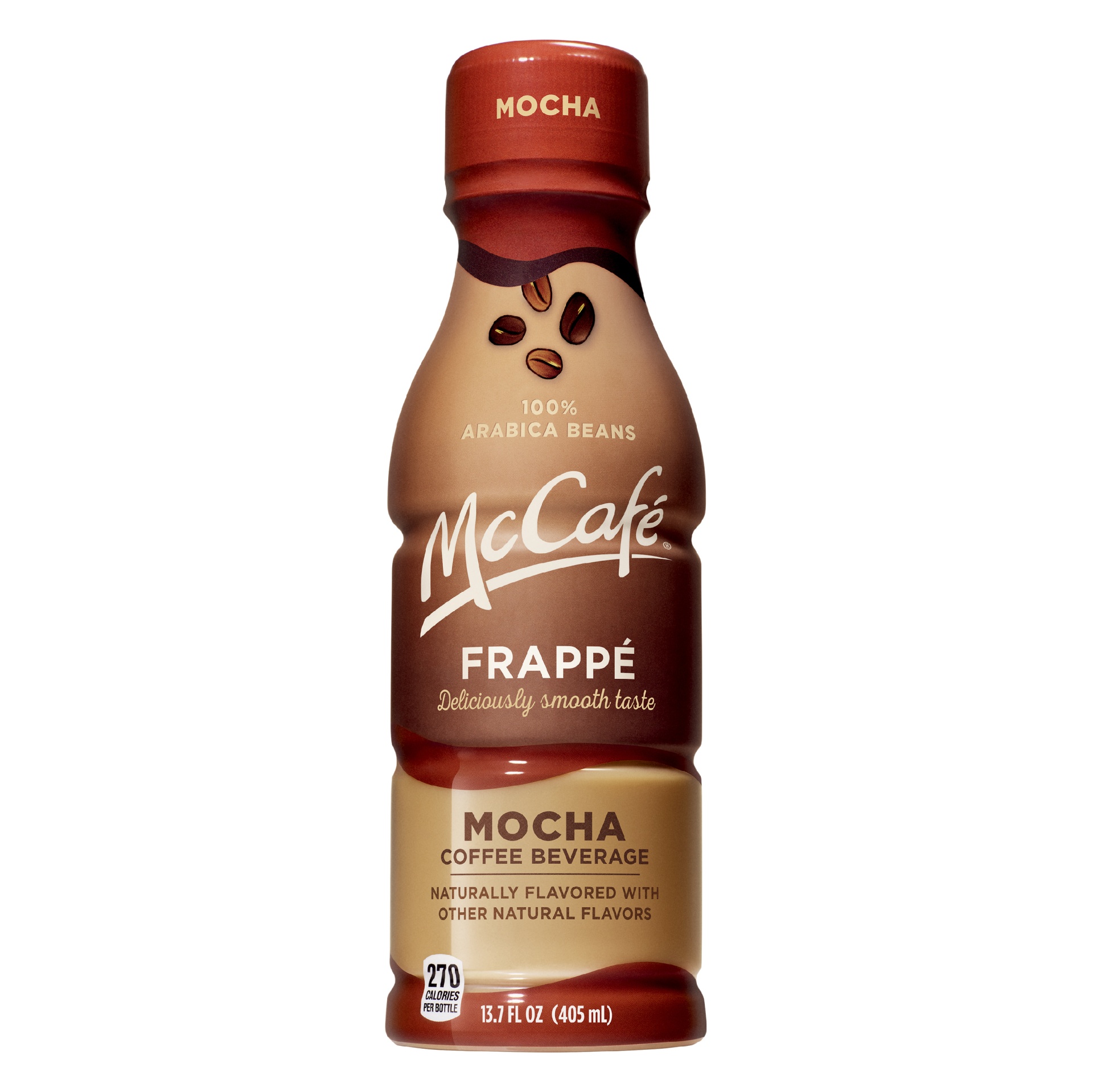 slide 1 of 2, McCafé Mocha Frappe Coffee Beverage, 13.7 fl oz