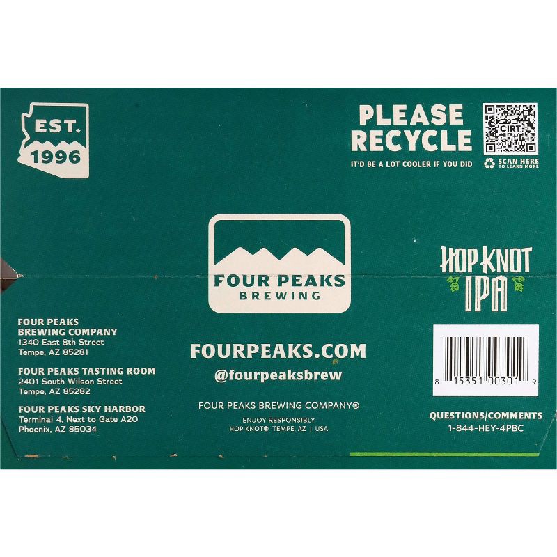 slide 5 of 8, Four Peaks Brewing Company Four Peaks Hop Knot IPA Beer - 6pk/12 fl oz Bottles, 6 ct; 12 fl oz