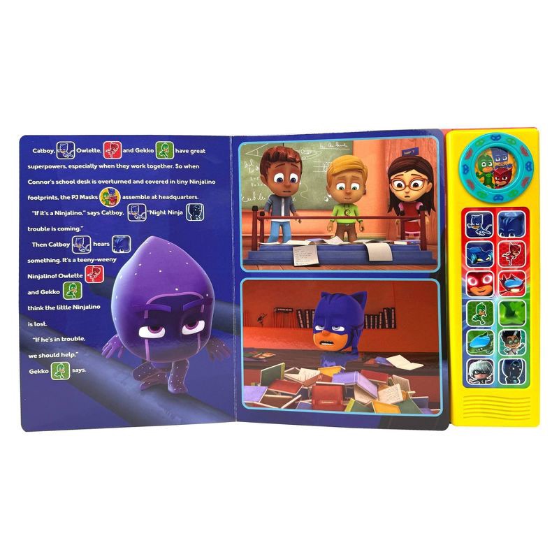 slide 3 of 5, PJ Masks - It's Time To Be A Hero Custom Frame Sound Board Book - by Phoenix (Hardcover), 1 ct