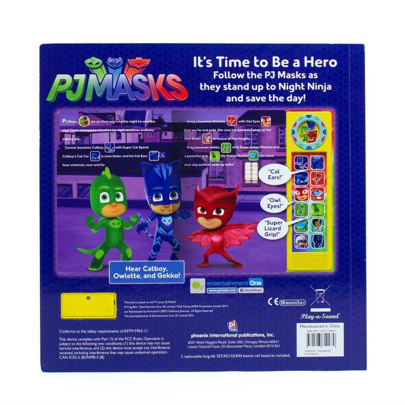 PJ Masks - It's Time To Be A Hero Custom Frame Sound Board Book - by Phoenix  (Hardcover) 1 ct