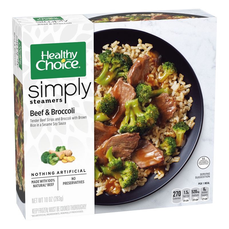 slide 2 of 4, Healthy Choice Simply Steamers Frozen Beef & Broccoli - 10oz, 10 oz