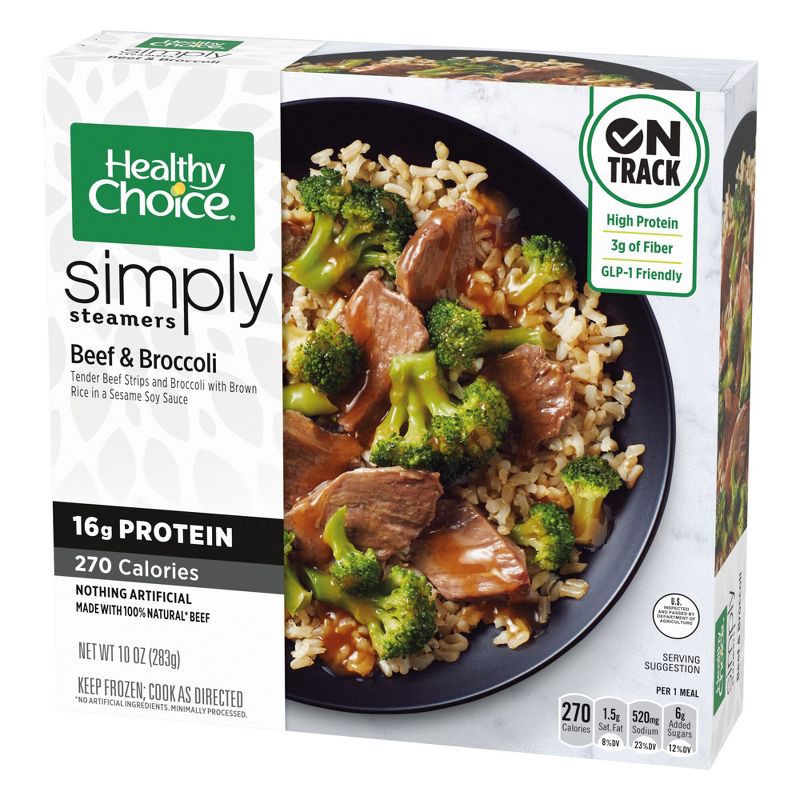 slide 2 of 7, Healthy Choice Simply Steamers Frozen Beef & Broccoli - 10oz, 10 oz