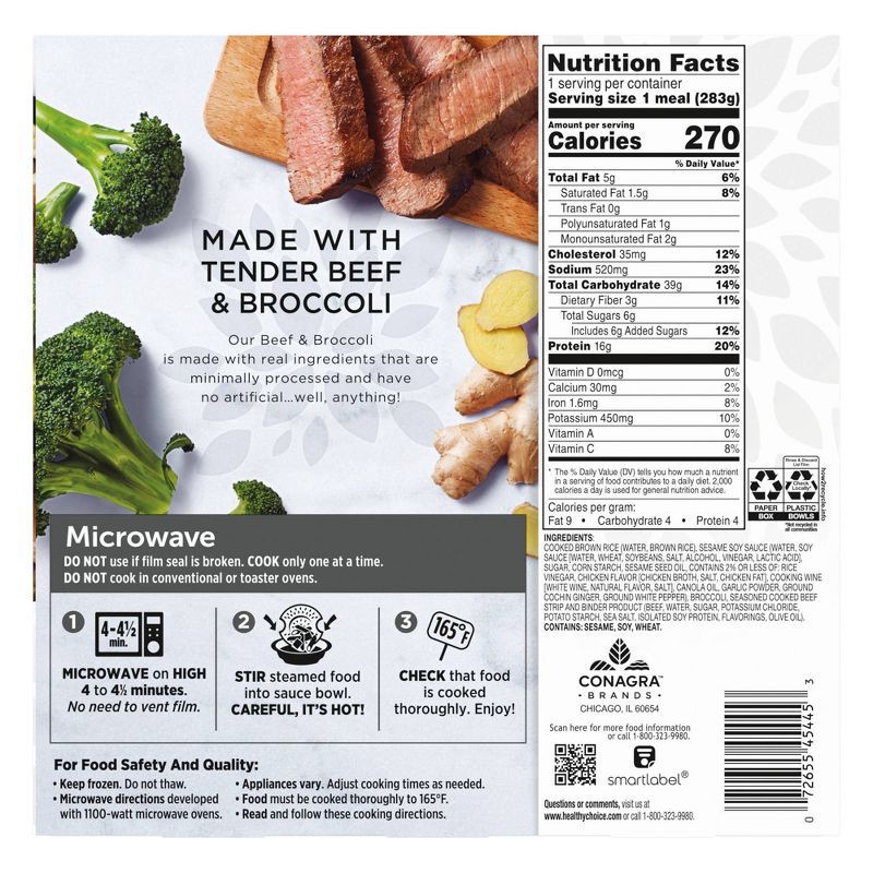 slide 7 of 7, Healthy Choice Simply Steamers Frozen Beef & Broccoli - 10oz, 10 oz