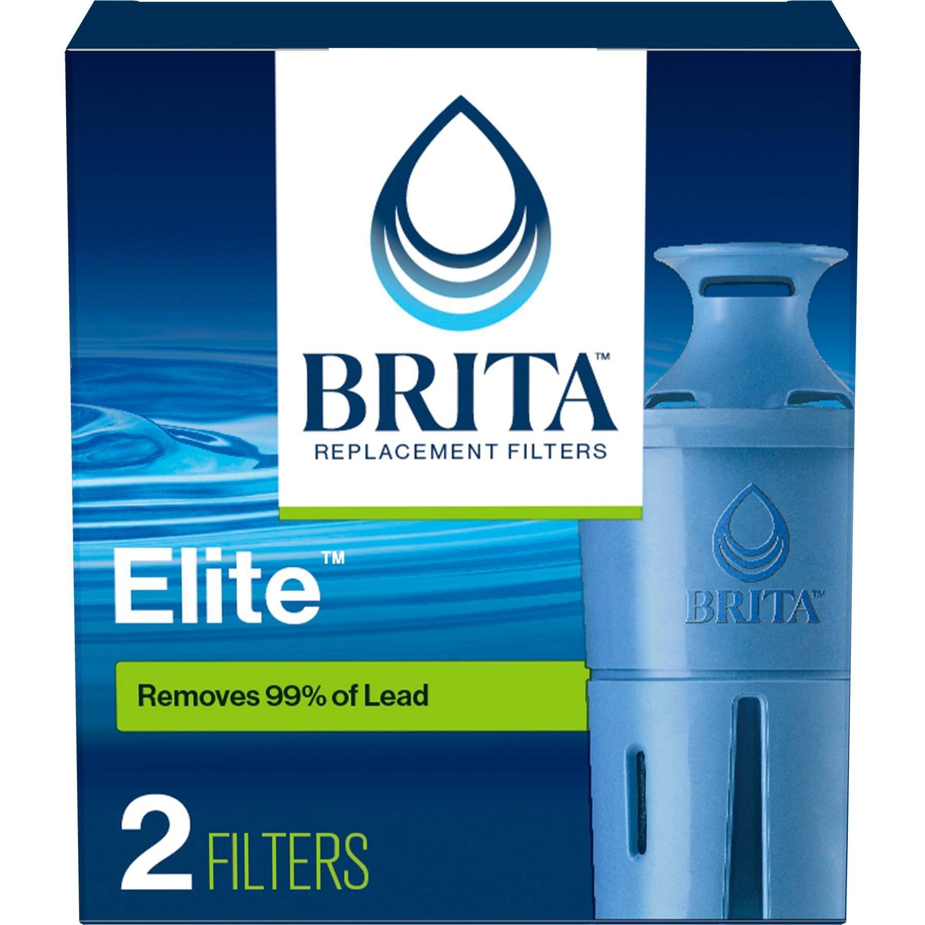 slide 1 of 11, Brita 2ct Elite Replacement Water Filter for Pitchers and Dispensers, 2 ct
